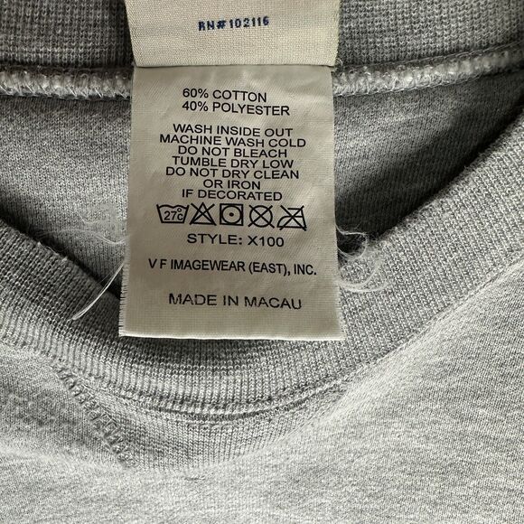 Vintage Cleveland Indians Sweatshirt Mens size Large Gray Baseball crew MLB 2002 - Picture 6 of 8